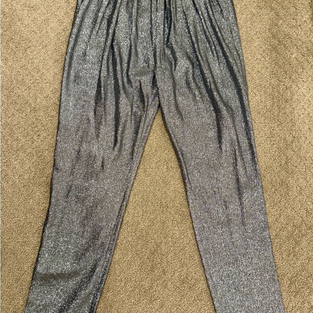 Stella McCartney Silver Blue Shimmer Pants